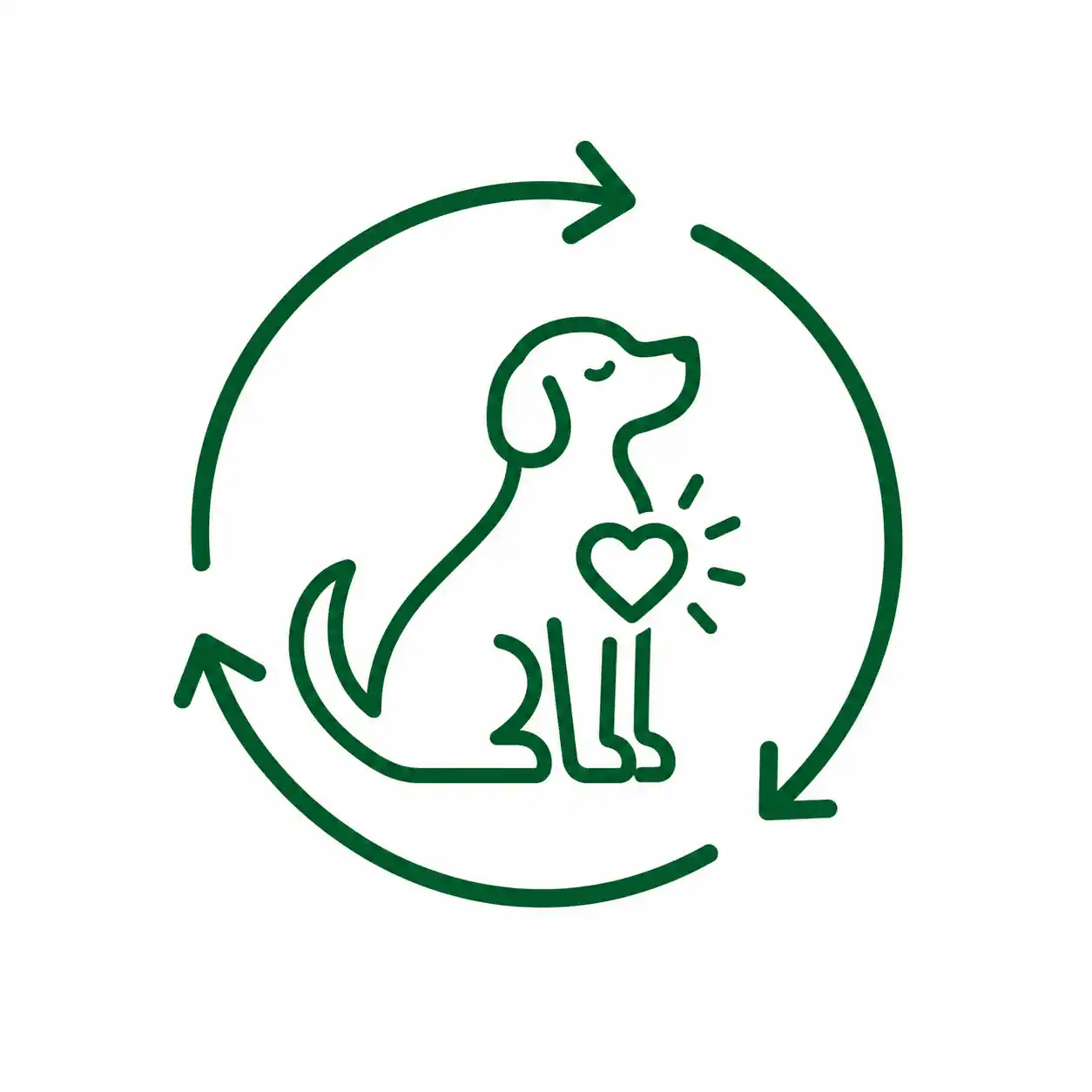 Icone représentant le changement chez le chien