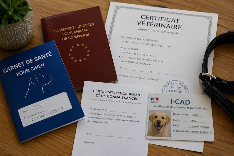 Documents obligatoires pour céder ou vendre un chien