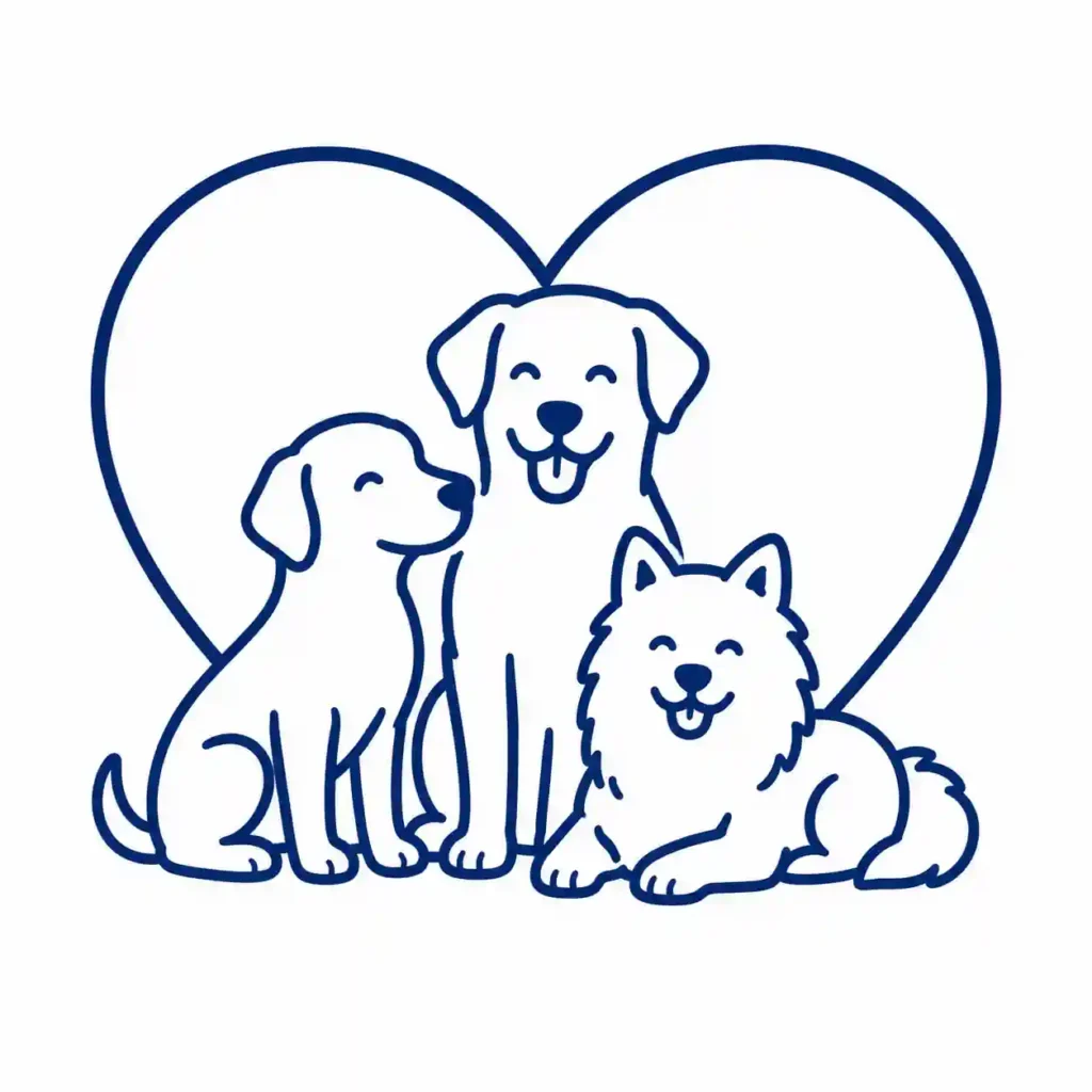Icone représentant les chiens ensemble
