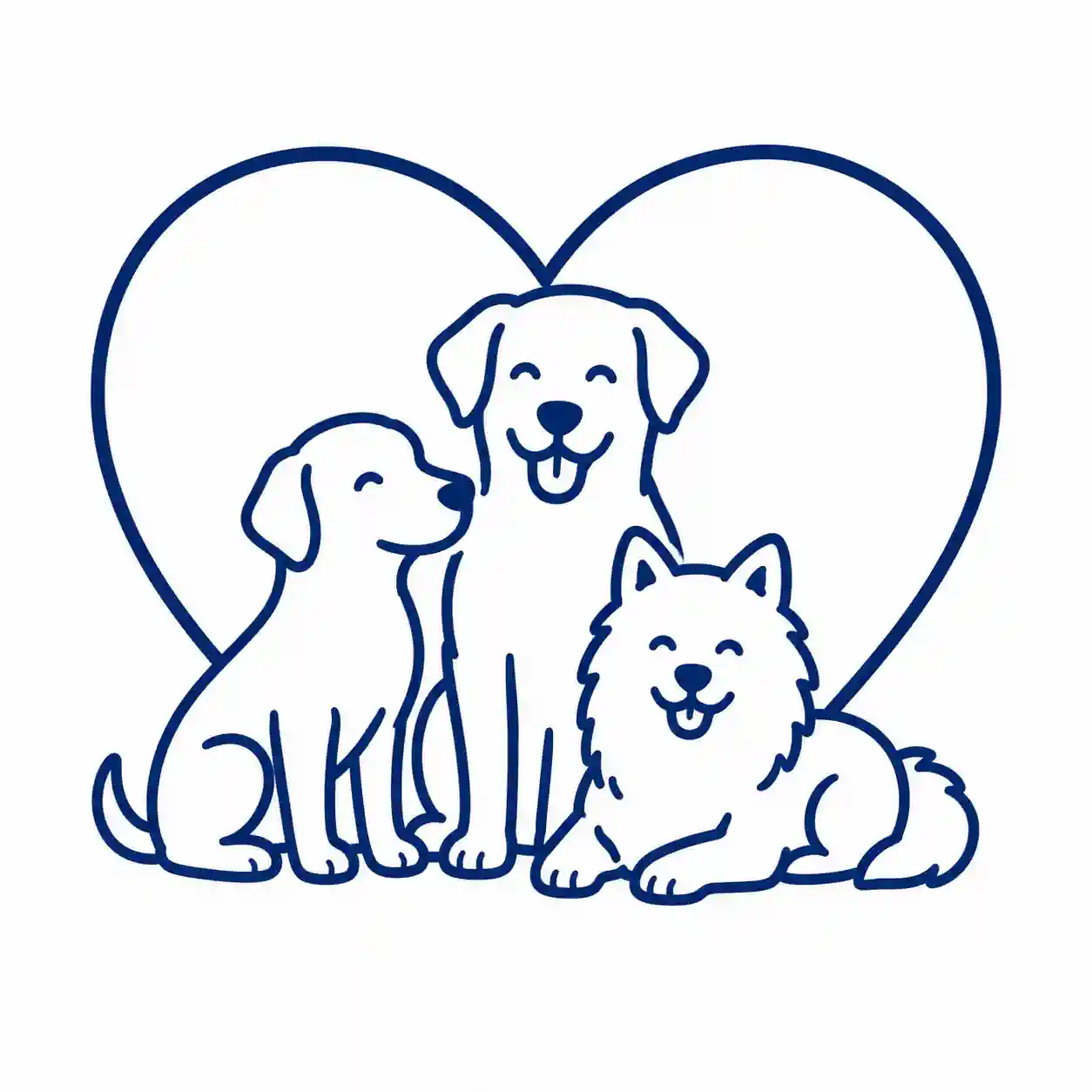 Icone représentant les chiens ensemble