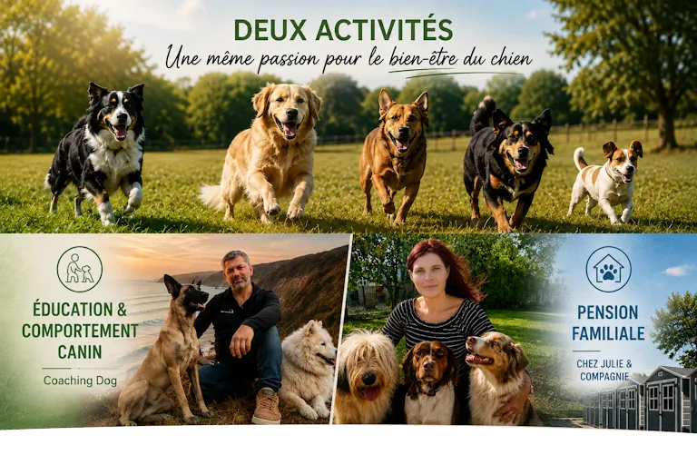Coaching dog Education et la pension canine Chez Julie et compagnie